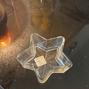 Vintage Star-Shaped Glass Dish